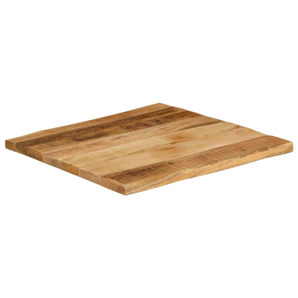 Stolna ploča sa živi rub 60x60x3,8 cm masivno grubo drvo manga
