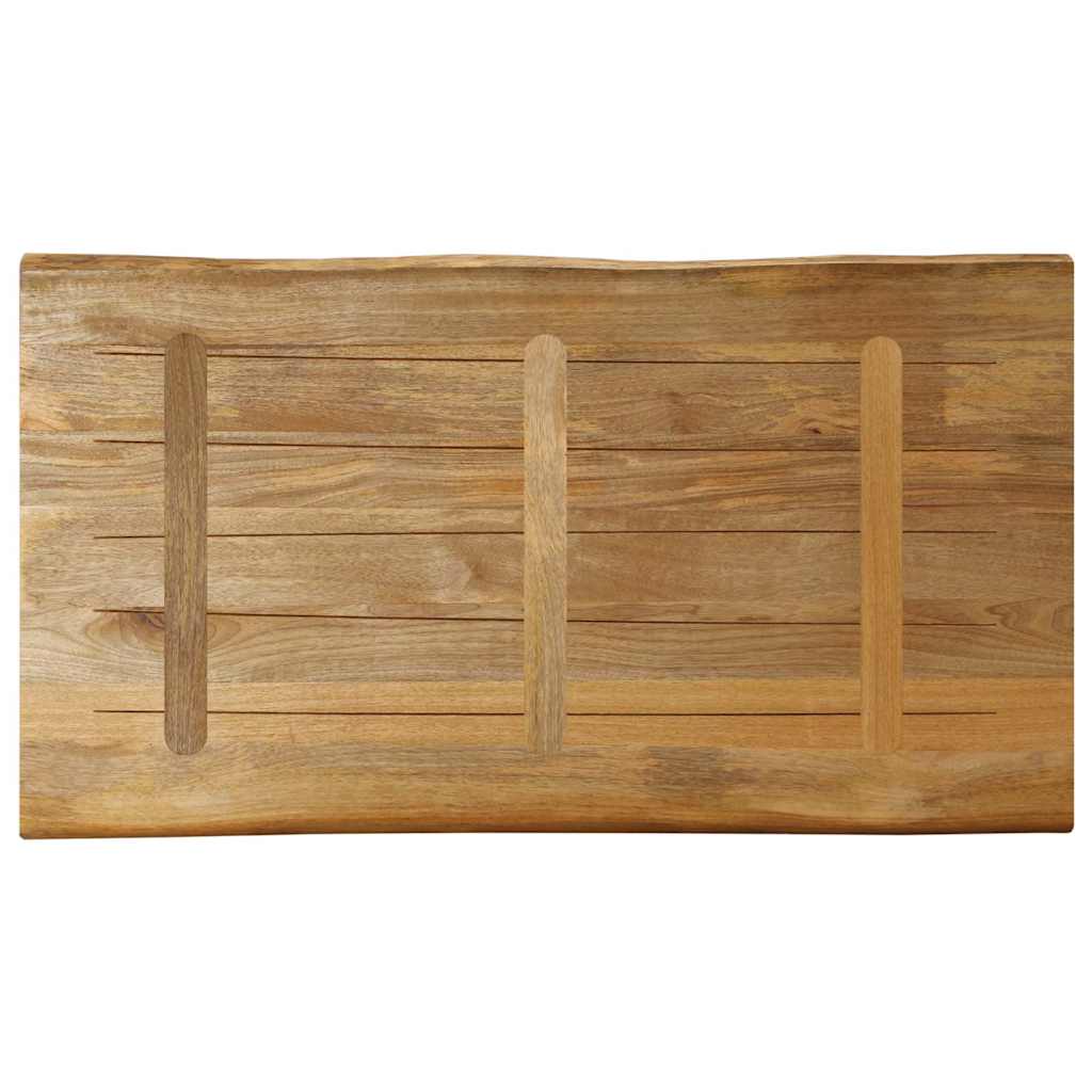 Stolna ploča sa živi rub 100x60x3,8 cm masivno grubo drvo manga