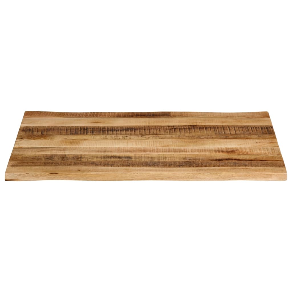 Stolna ploča sa živi rub 90x80x3,8 cm masivno grubo drvo manga