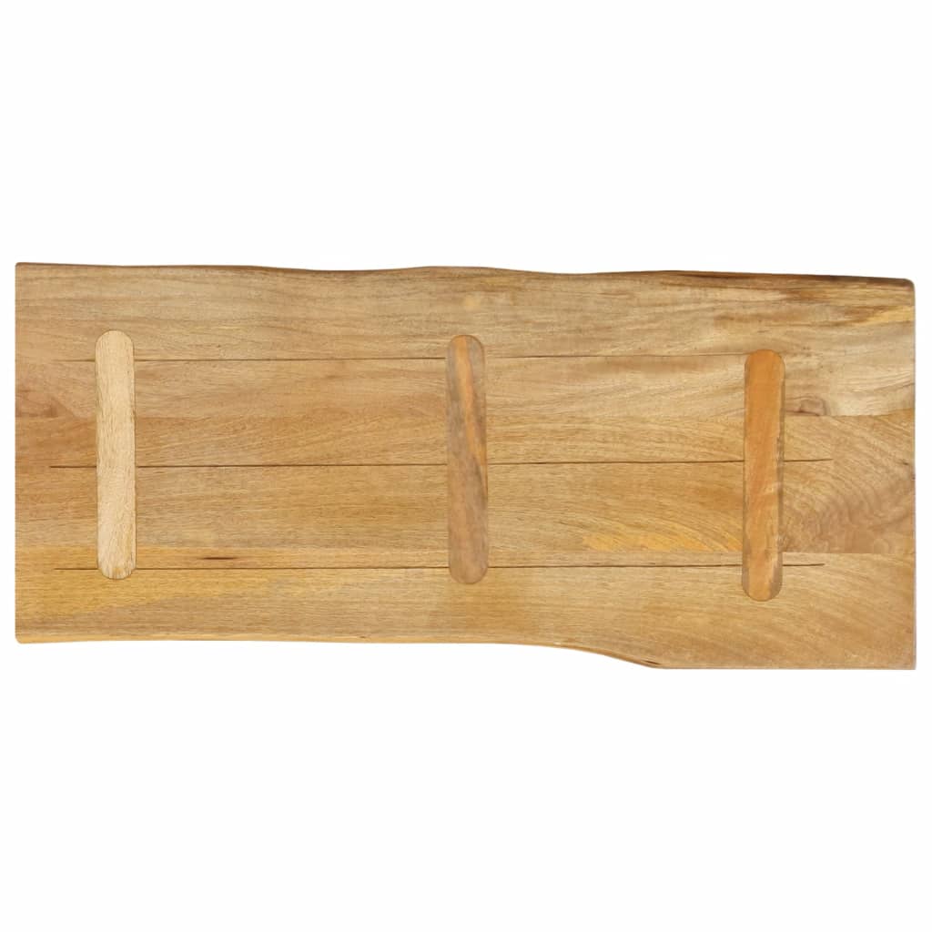 Stolna ploča 80x40x2,5 cm od masivnog drva manga sa živim rubom