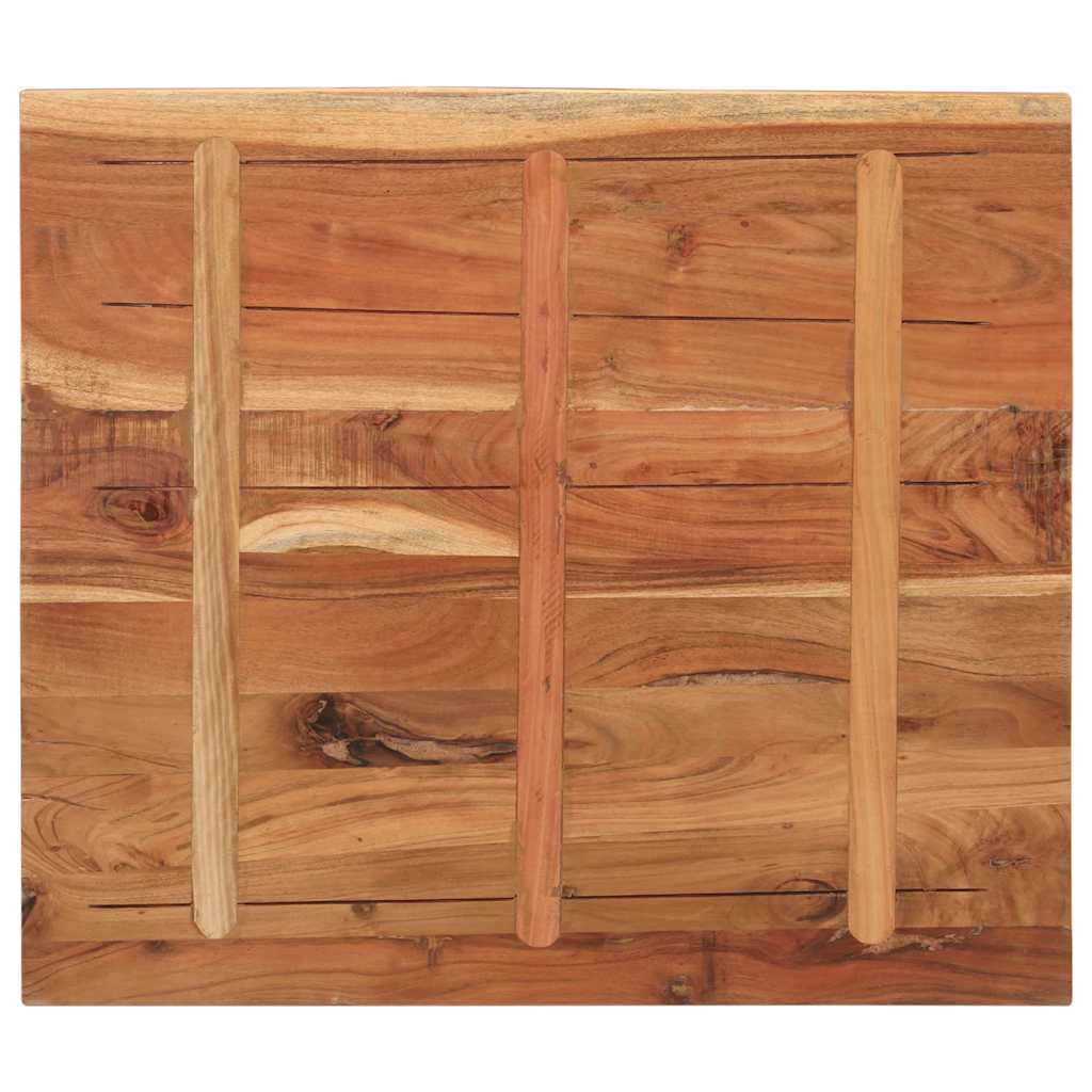 Stolna ploča 90x80x2,5 cm pravokutna od masivnog drva bagrema