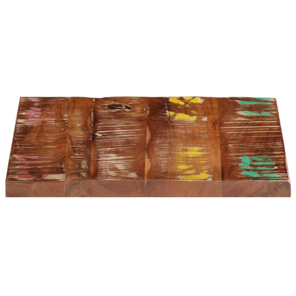 Stolna ploča 40x40x2,5 cm četvrtasta masivno obnovljeno drvo