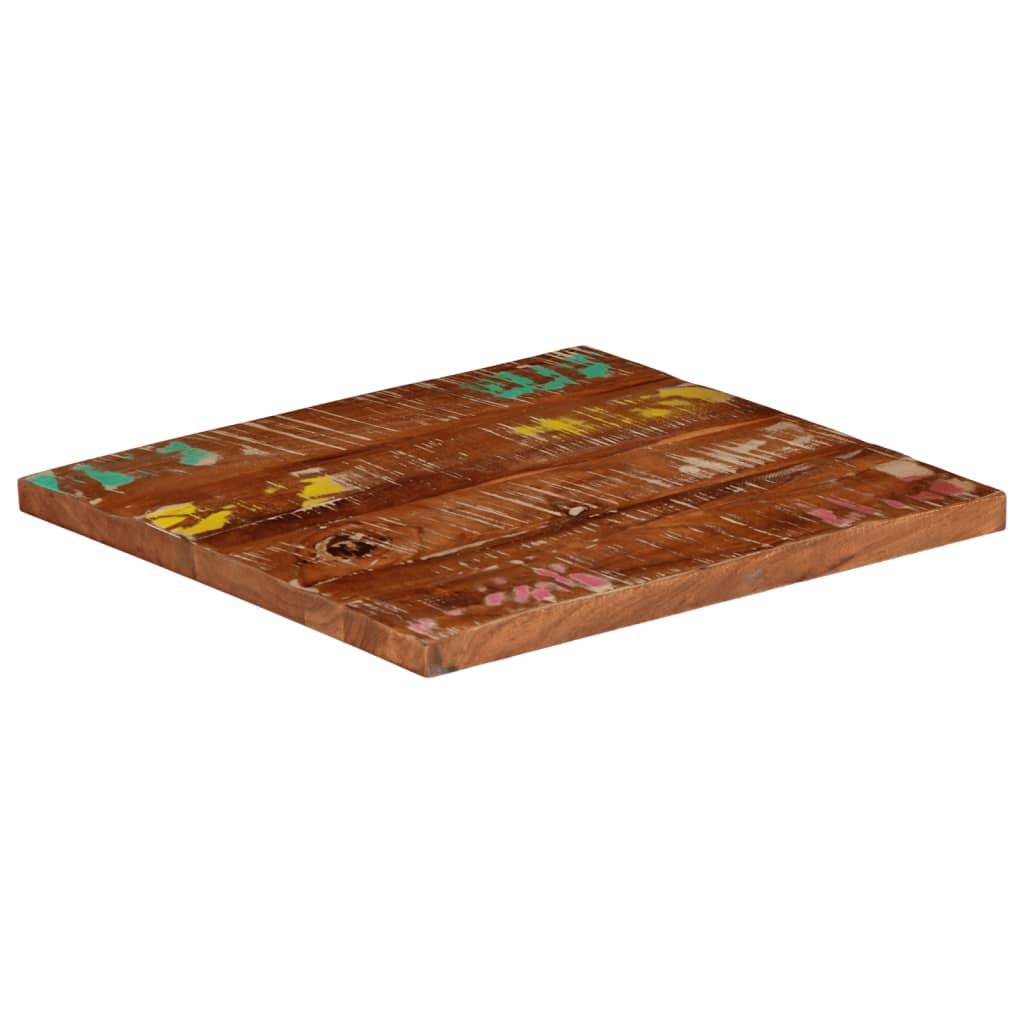 Stolna ploča 60x60x3,8 cm četvrtasta masivno obnovljeno drvo