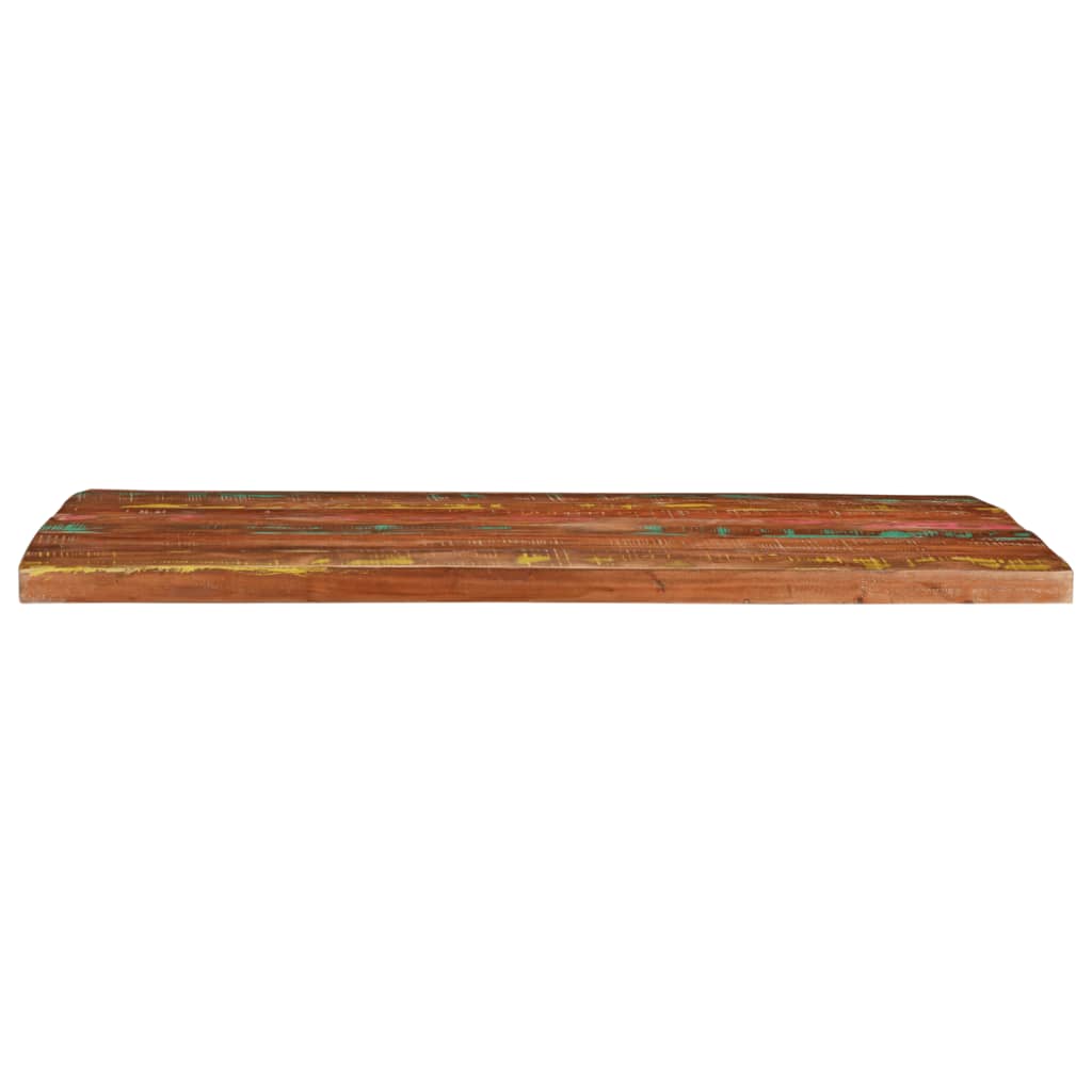 Ploča za stol 100x80x3,8 cm pravokutna masivno obnovljeno drvo