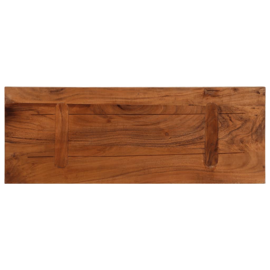 Ploča za stol 90x20x3,8 cm pravokutna masivno obnovljeno drvo