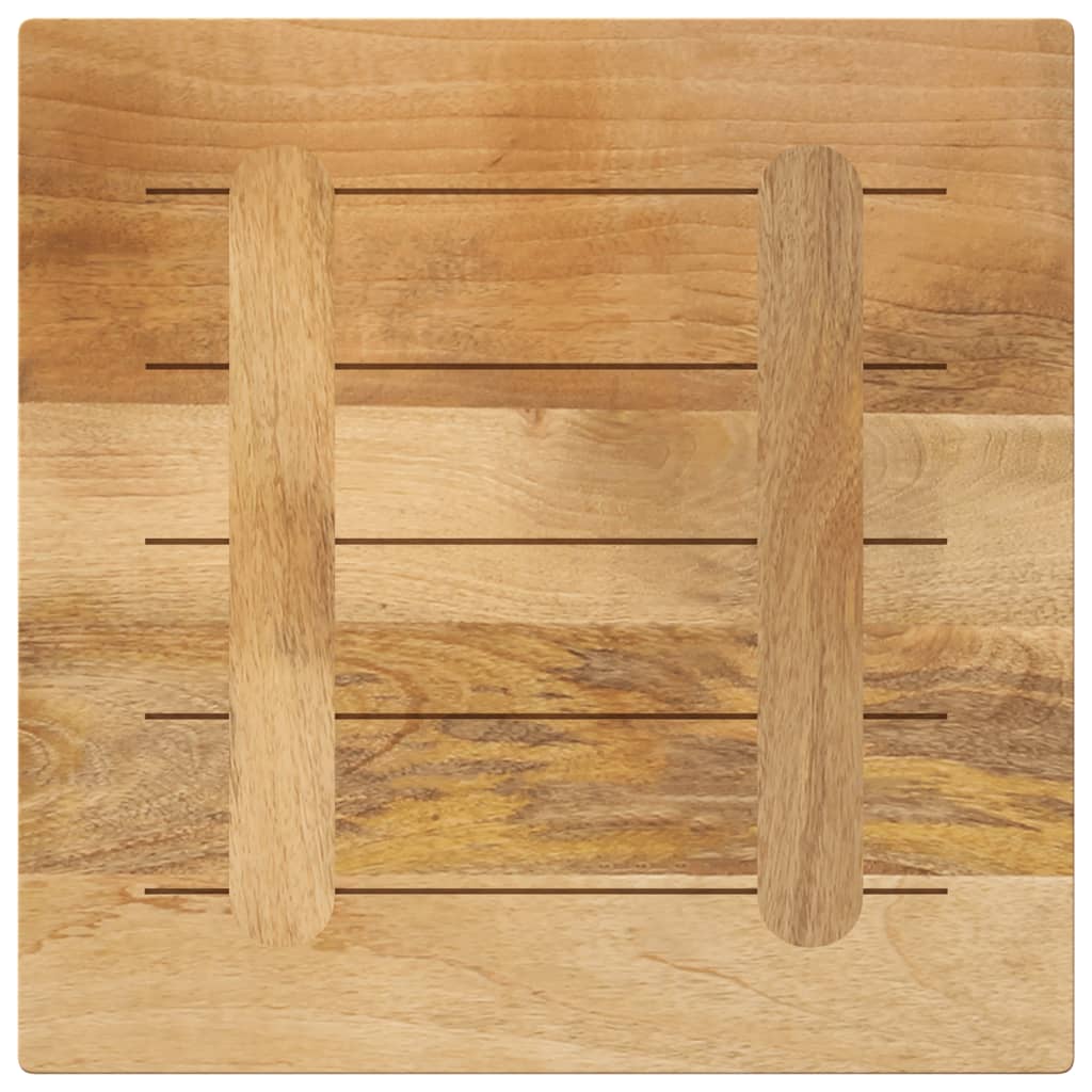 Stolna ploča 60x60x1,5 cm četvrtasta masivno grubo drvo manga