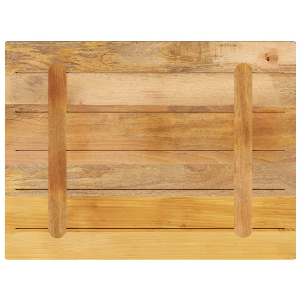 Ploča za stol 80x70x2,5 cm pravokutna masivno grubo drvo manga