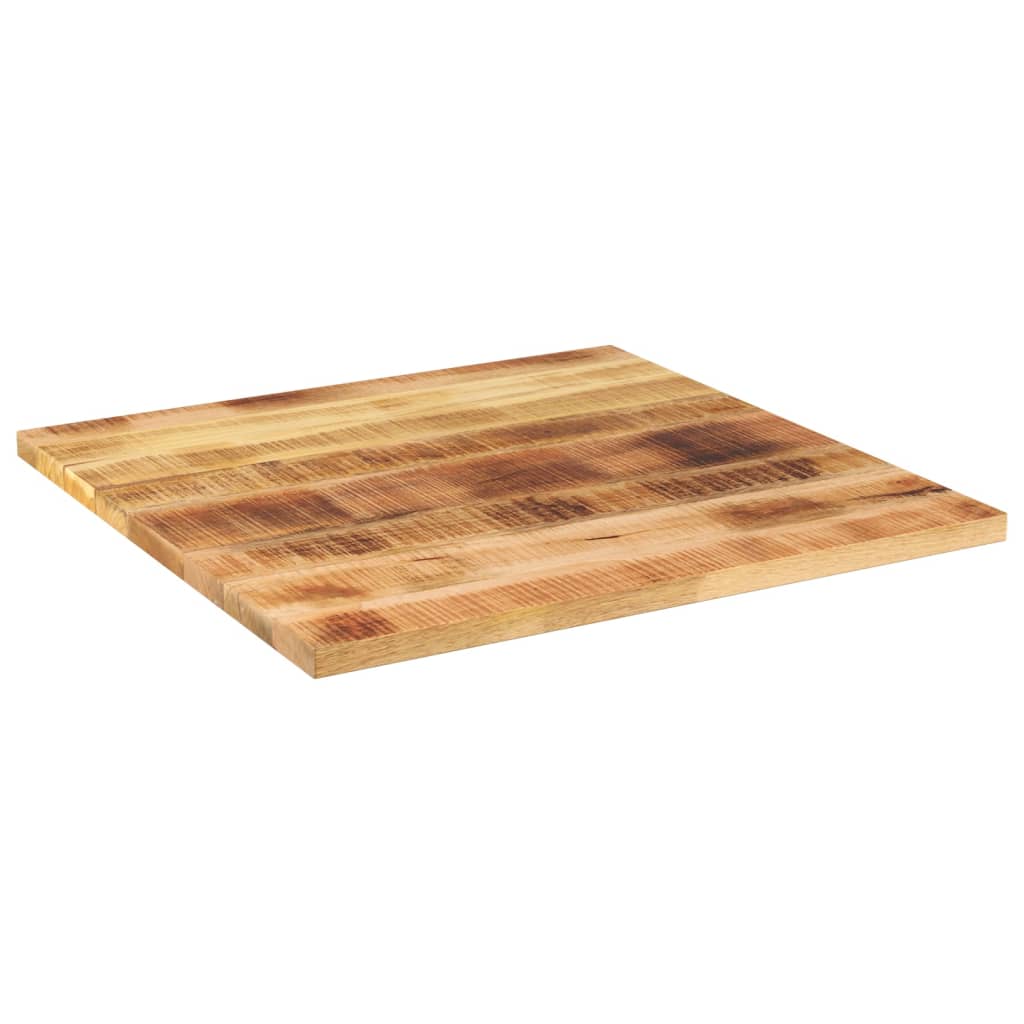 Ploča stola 70x70x3,8 cm četvrtasto puno drvo grubo mango