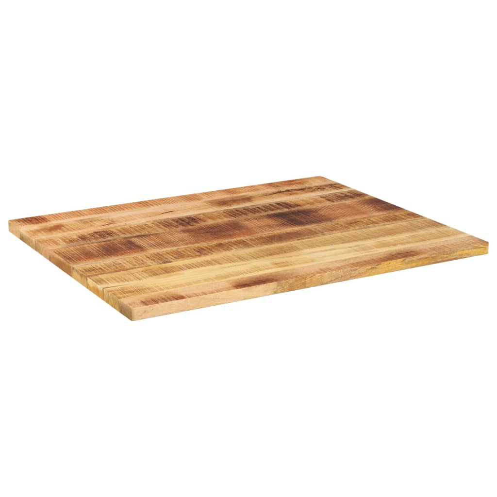 Ploča stola 90x80x3,8 cm pravokutno puno drvo grubo mango