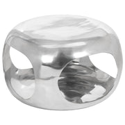 Stolić za kavu od aluminija 50 x 50 x 30 cm srebrni