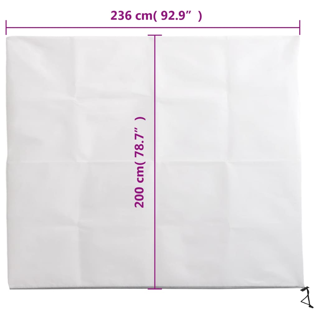 Navlake za biljke od flisa s patentom 2 kom 70 g/m² 2,36x2 m