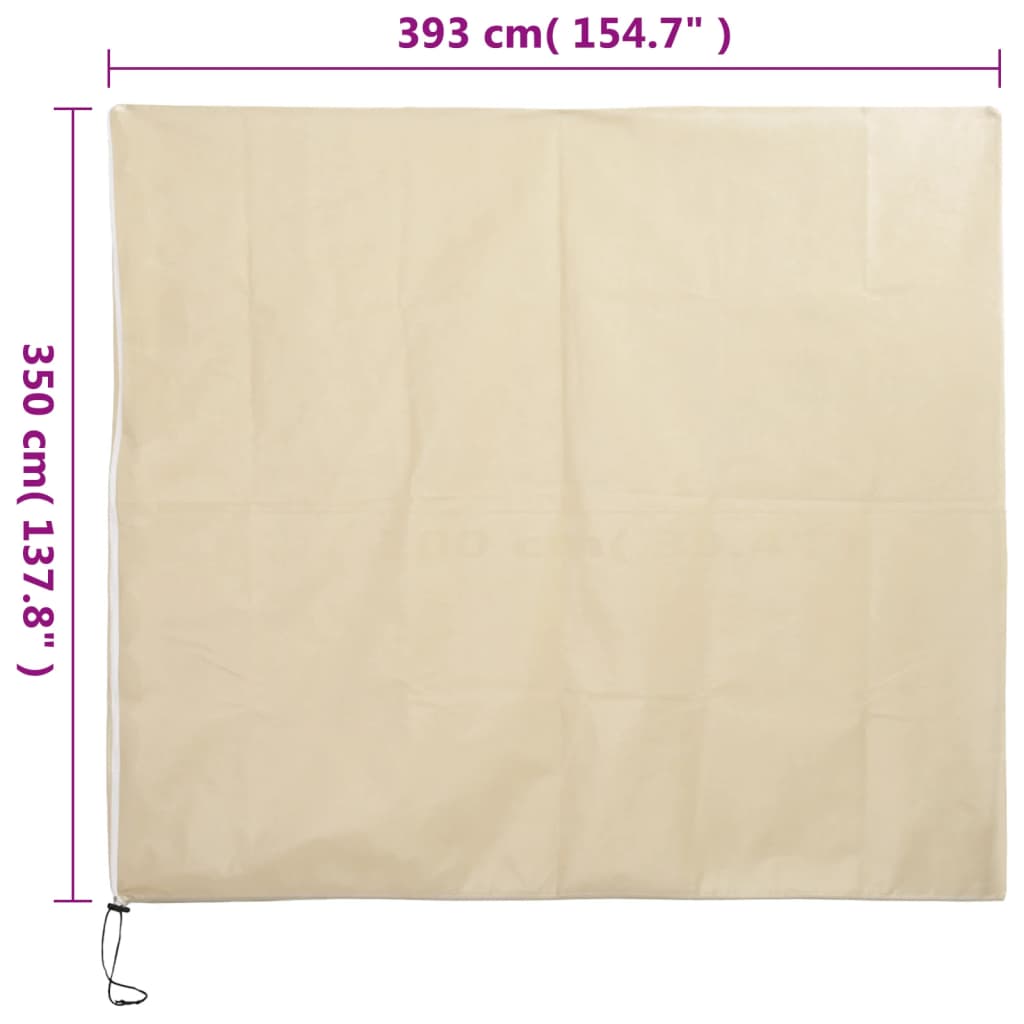 Navlake za biljke od flisa s patentom 2 kom 70 g/m² 3,93x3,5 m