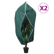 Navlake za biljke od flisa s patentom 2 kom 70 g/m² 3,14x2,5 m