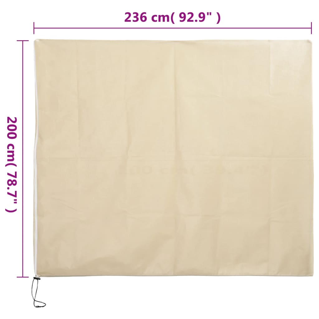 Navlake za biljke od flisa s patentom 4 kom 70 g/m² 2,36x2 m
