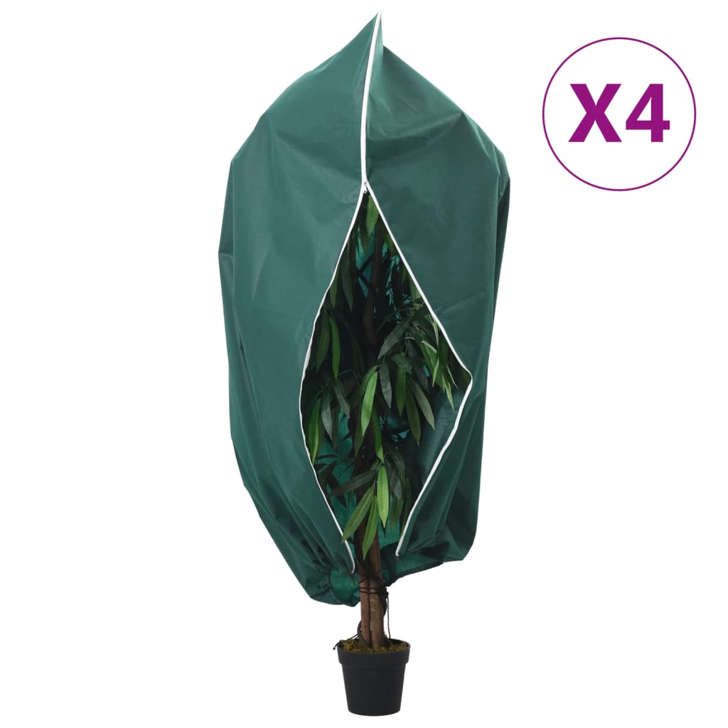 Navlake za biljke od flisa s patentom 4 kom 70 g/m² 2,36x2 m