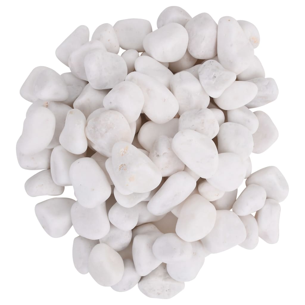 Polirani kamenčići 25 kg bijeli 2 - 5 cm