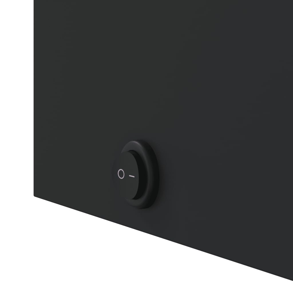 Kupaonski ormarić s ogledalom i LED svjetlom crni 45x13x52 cm