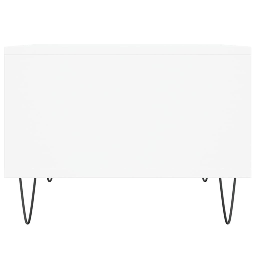 Stolić za kavu bijeli 60 x 50 x 36,5 cm od konstruiranog drva