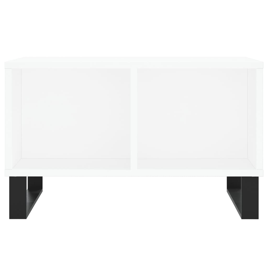 Stolić za kavu bijeli 60 x 50 x 36,5 cm od konstruiranog drva