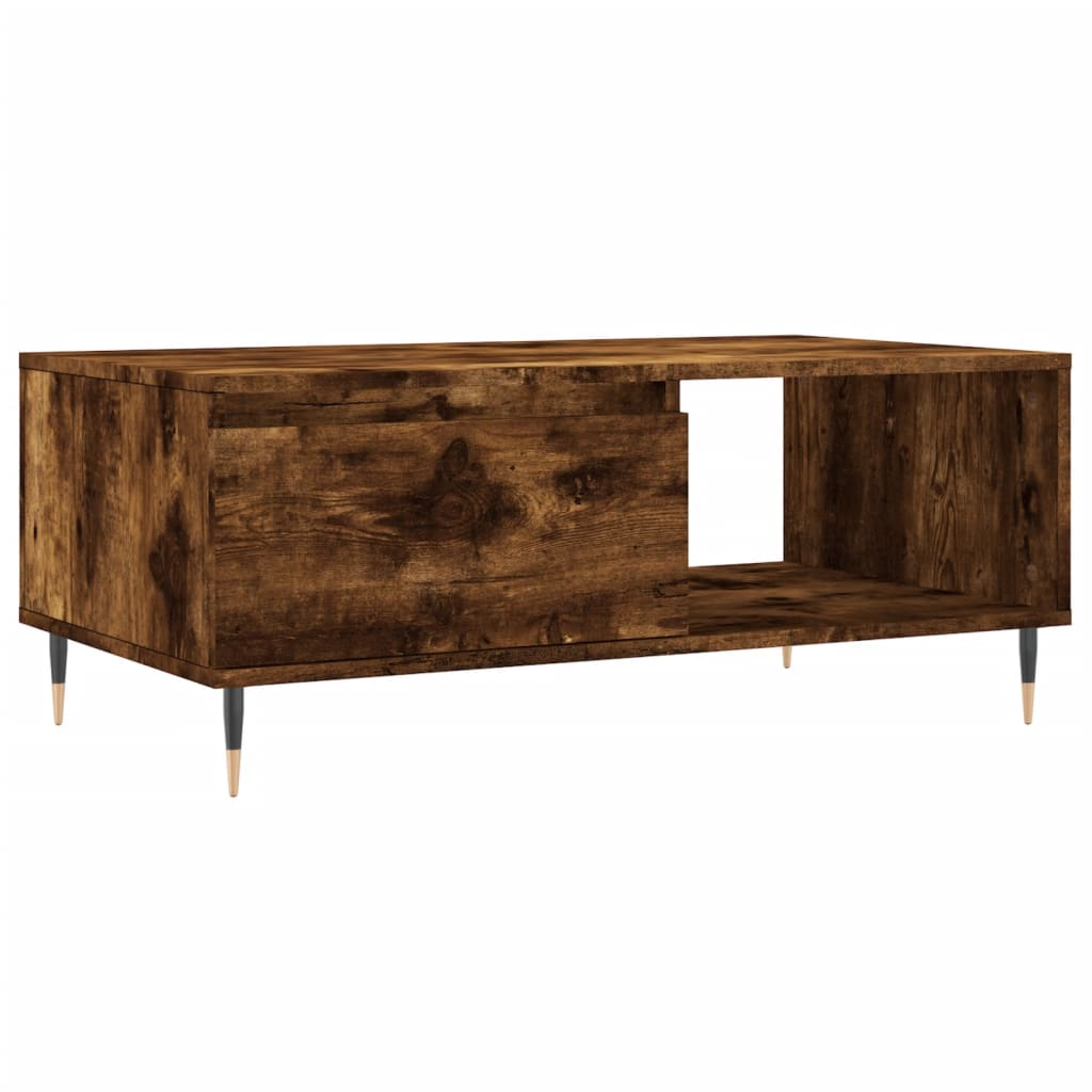 Stolić za kavu boja hrasta 90x50x36,5 cm konstruirano drvo