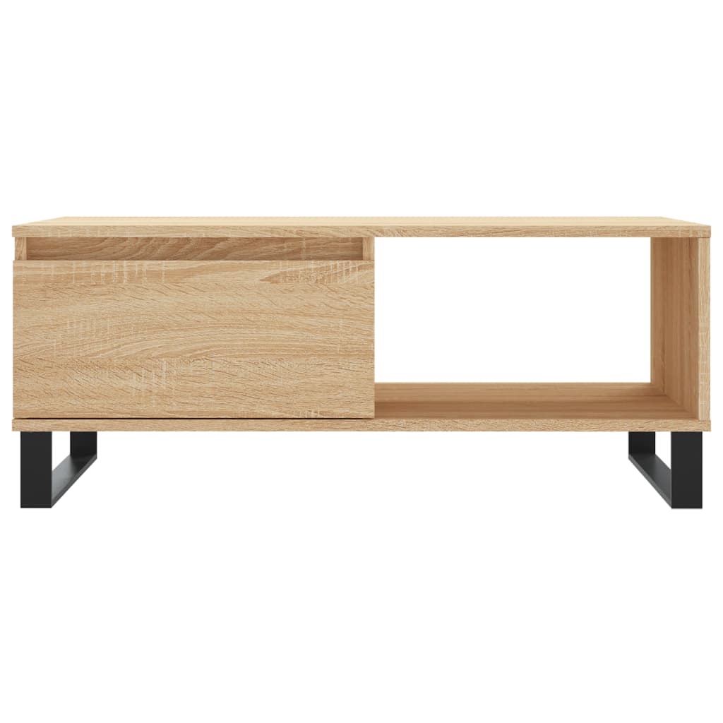 Stolić za kavu boja hrasta 90x50x36,5 cm konstruirano drvo