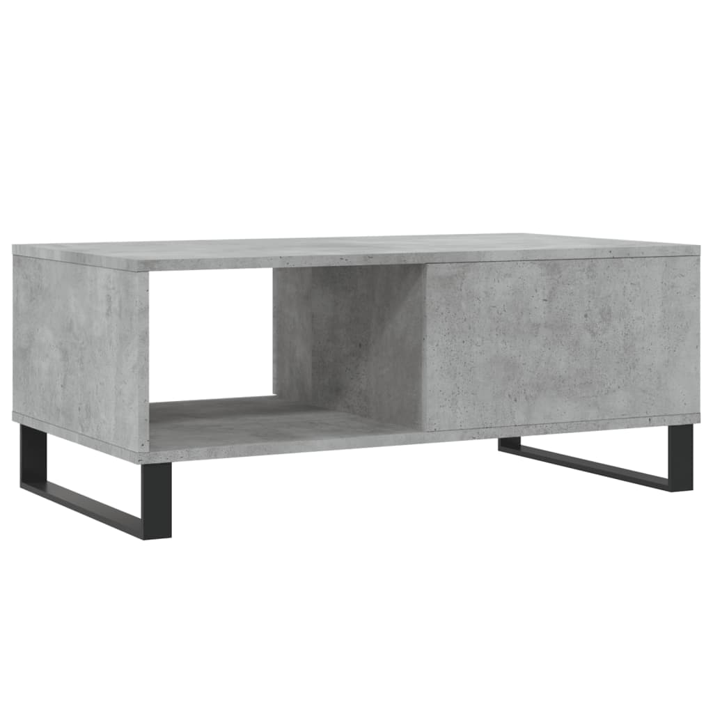 Stolić za kavu boja betona 90x50x36,5 cm konstruirano drvo