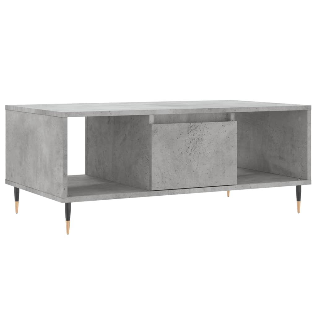Stolić za kavu boja betona 90x50x36,5 cm konstruirano drvo