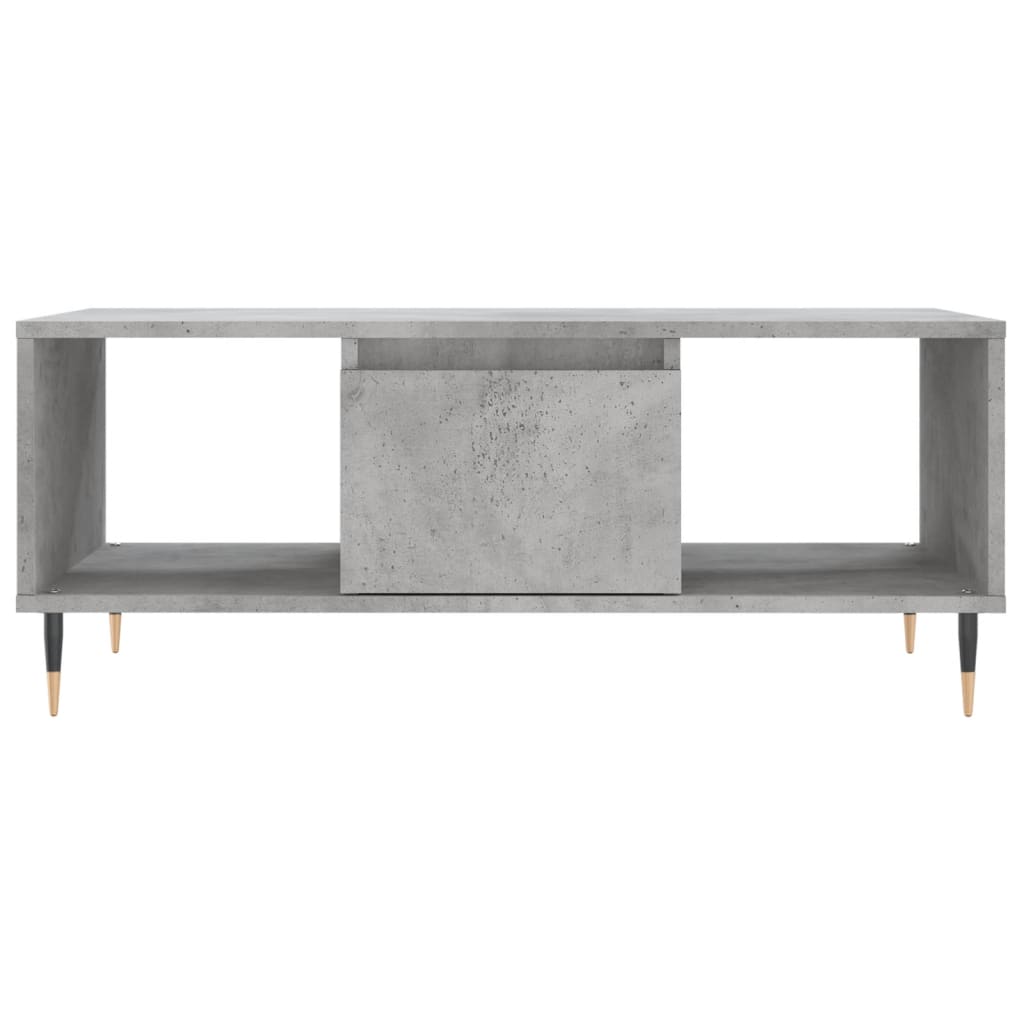 Stolić za kavu boja betona 90x50x36,5 cm konstruirano drvo