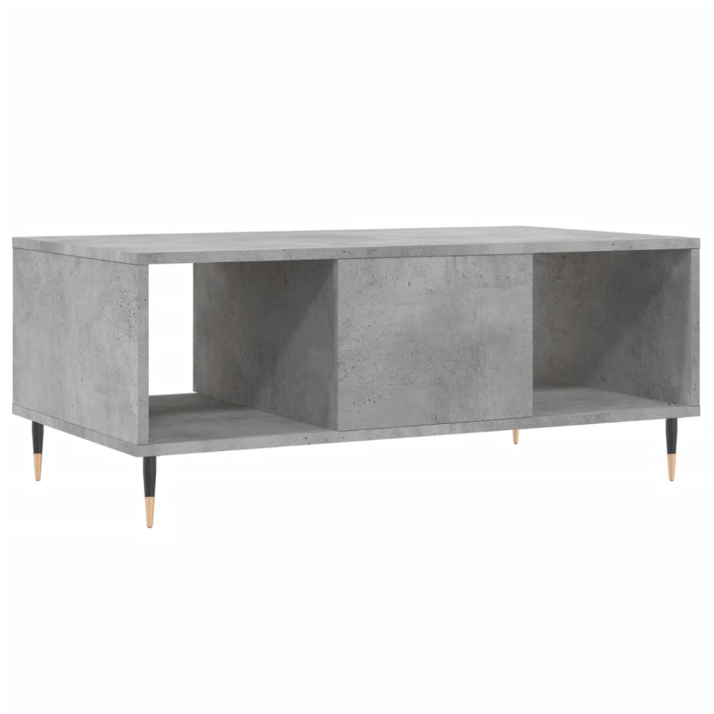 Stolić za kavu boja betona 90x50x36,5 cm konstruirano drvo