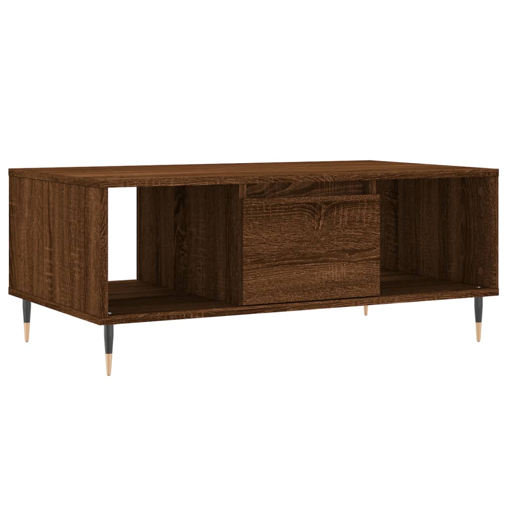 Stolić za kavu smeđa boja hrasta 90x50x36,5cm konstruirano drvo