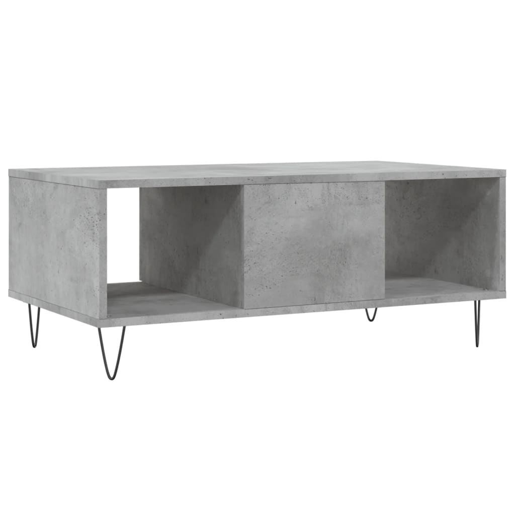 Stolić za kavu boja betona 90x50x36,5 cm konstruirano drvo