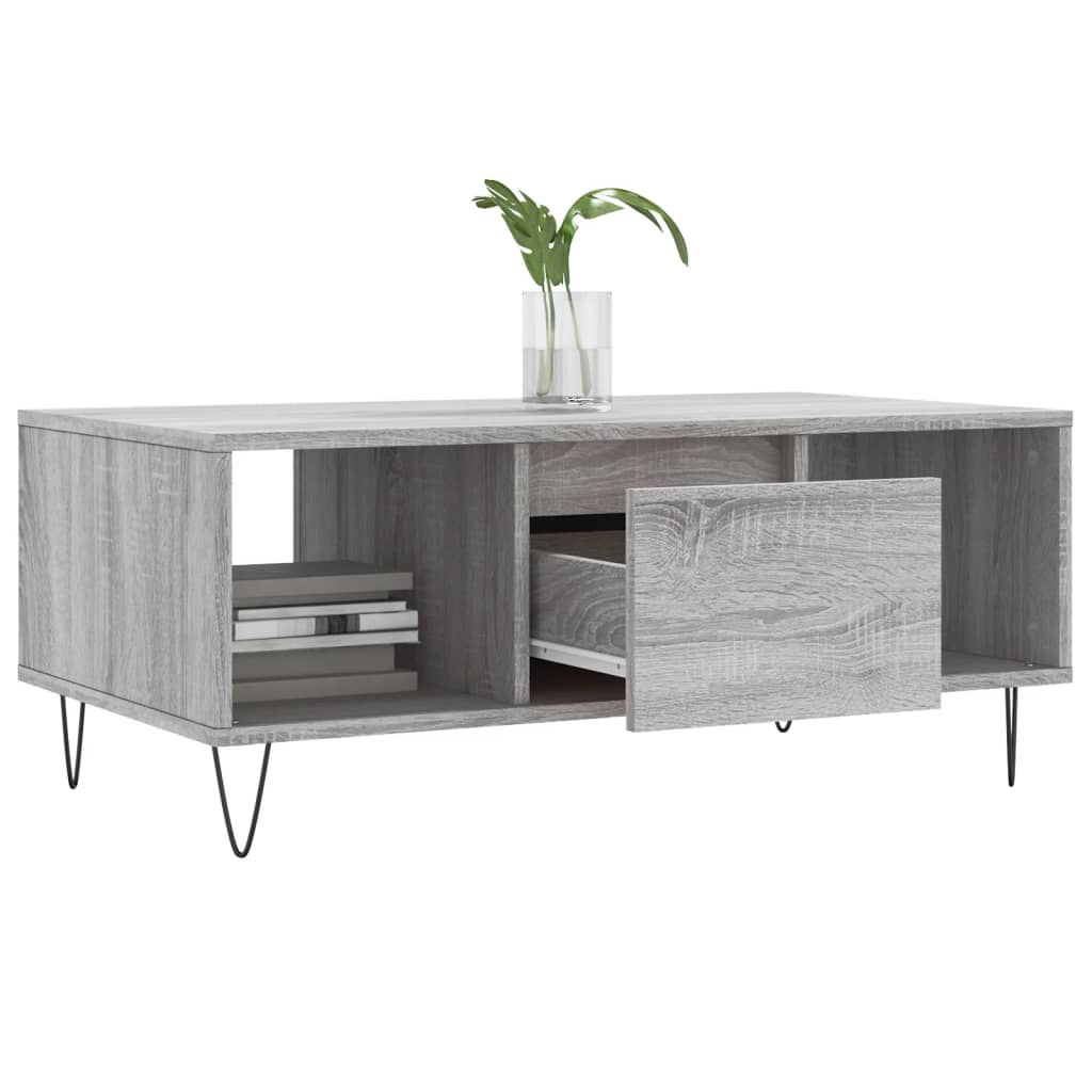 Stolić za kavu boja sivog hrasta 90x50x36,5cm konstruirano drvo