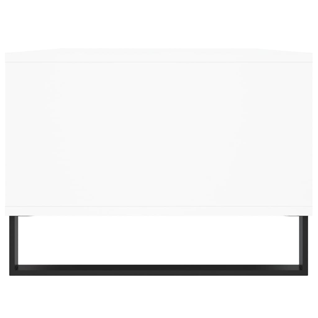 Stolić za kavu bijeli 90 x 50 x 36,5 cm od konstruiranog drva