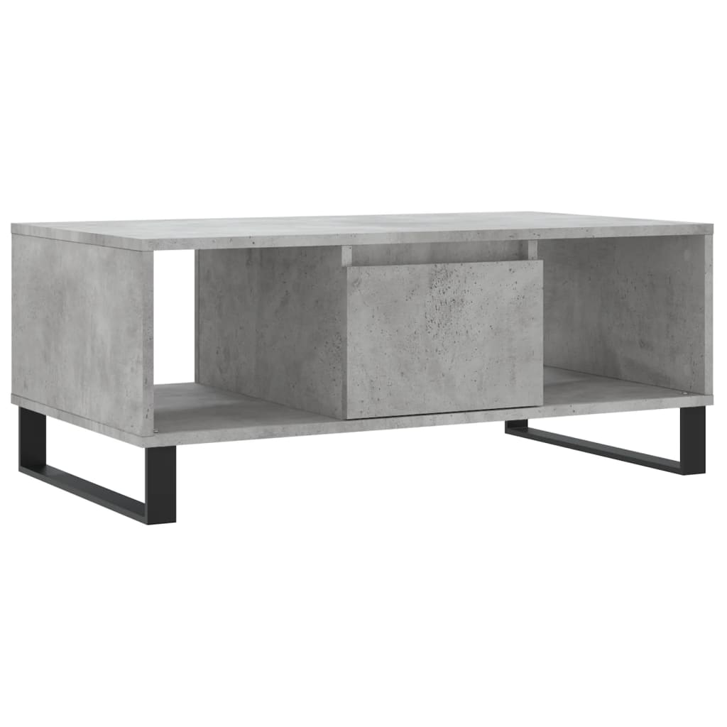 Stolić za kavu boja betona 90x50x36,5 cm konstruirano drvo