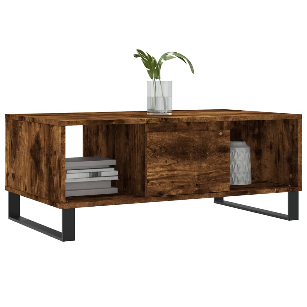 Stolić za kavu boja hrasta 90x50x36,5 cm konstruirano drvo