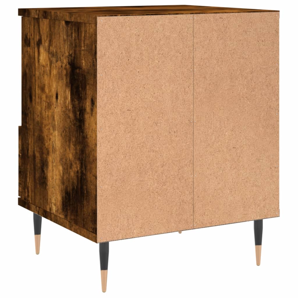 Noćni ormarići 2 kom boja hrasta 40x35x50 cm konstruirano drvo