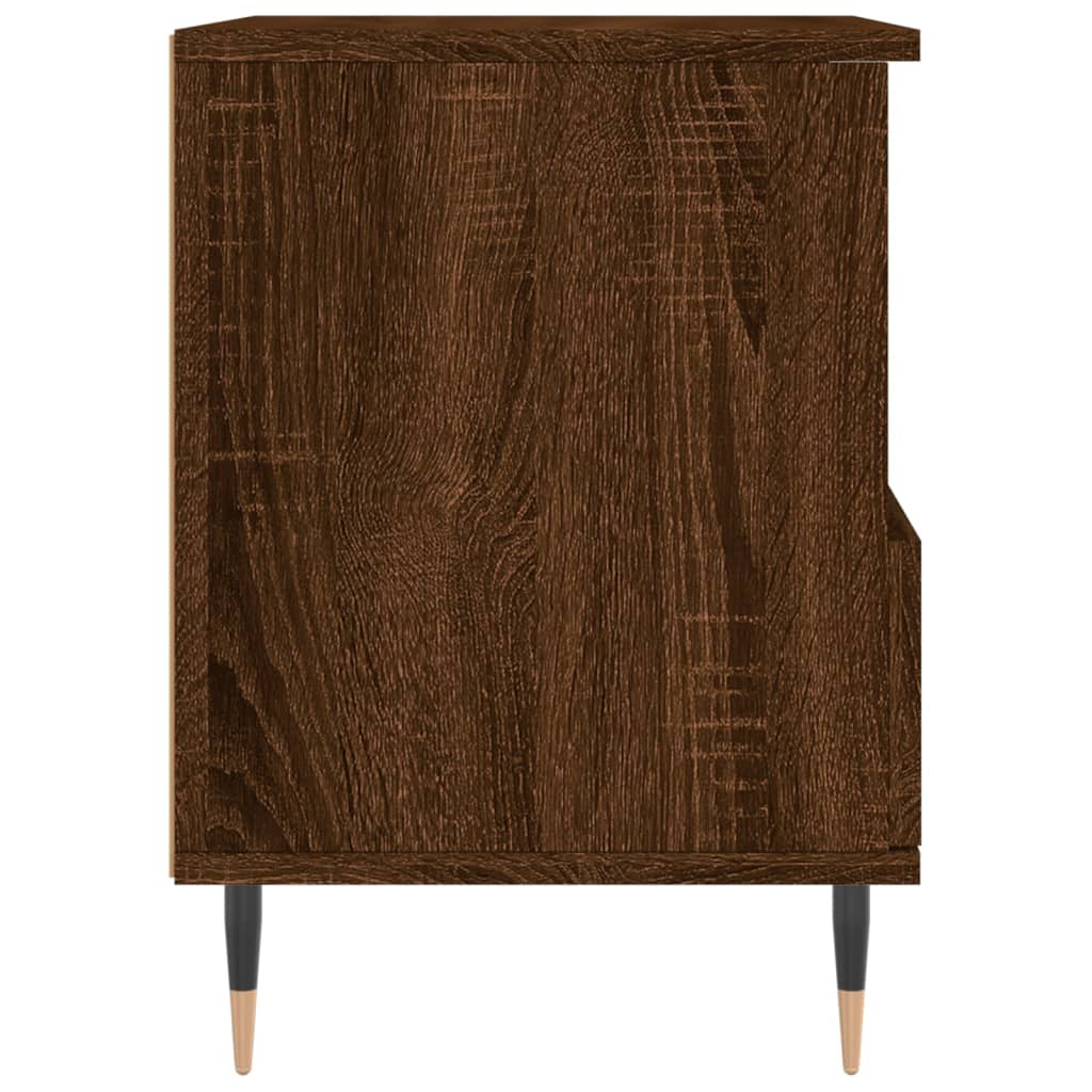 Noćni ormarići 2 kom boja hrasta 40x35x50 cm konstruirano drvo