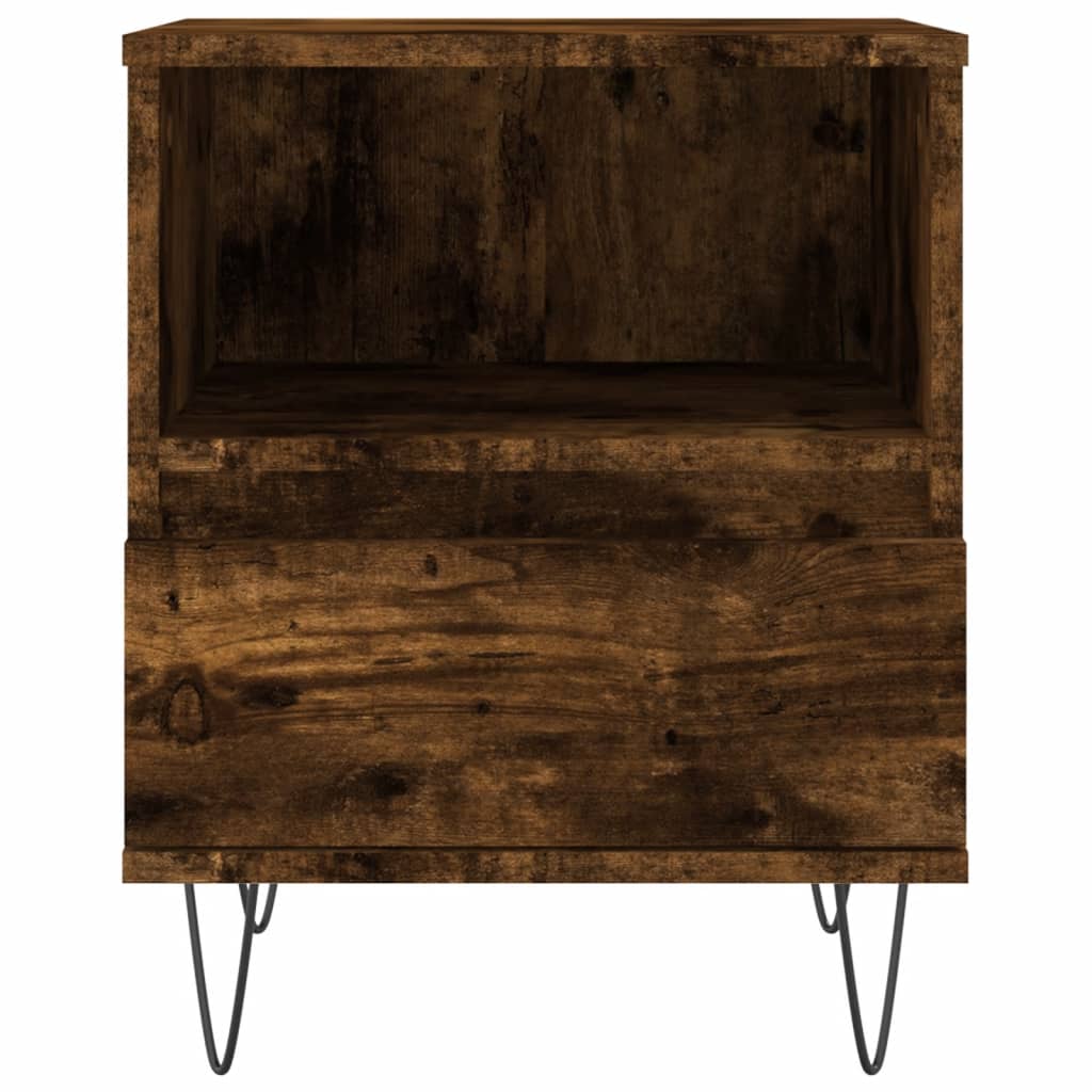 Noćni ormarići 2 kom boja hrasta 40x35x50 cm konstruirano drvo