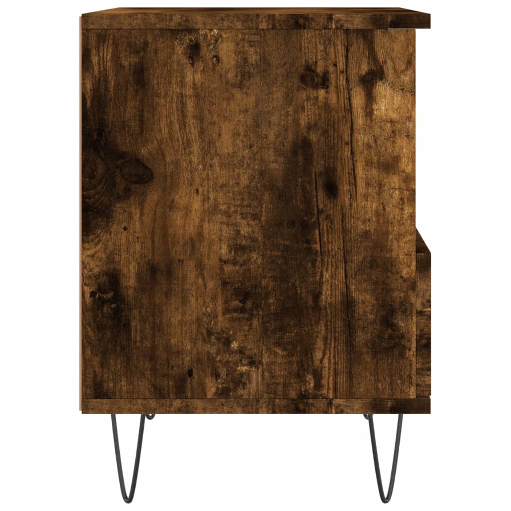 Noćni ormarići 2 kom boja hrasta 40x35x50 cm konstruirano drvo