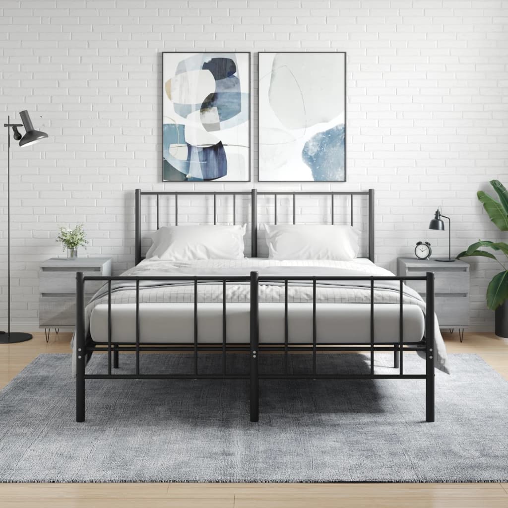 Noćni ormarići 2 kom boja hrasta 40x35x50 cm konstruirano drvo