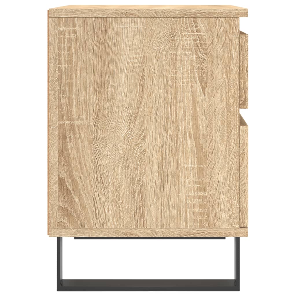 Noćni ormarići 2 kom boja hrasta 40x35x50 cm konstruirano drvo