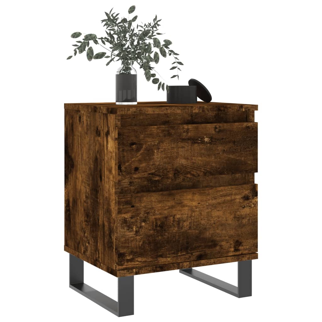 Noćni ormarići 2 kom boja hrasta 40x35x50 cm konstruirano drvo