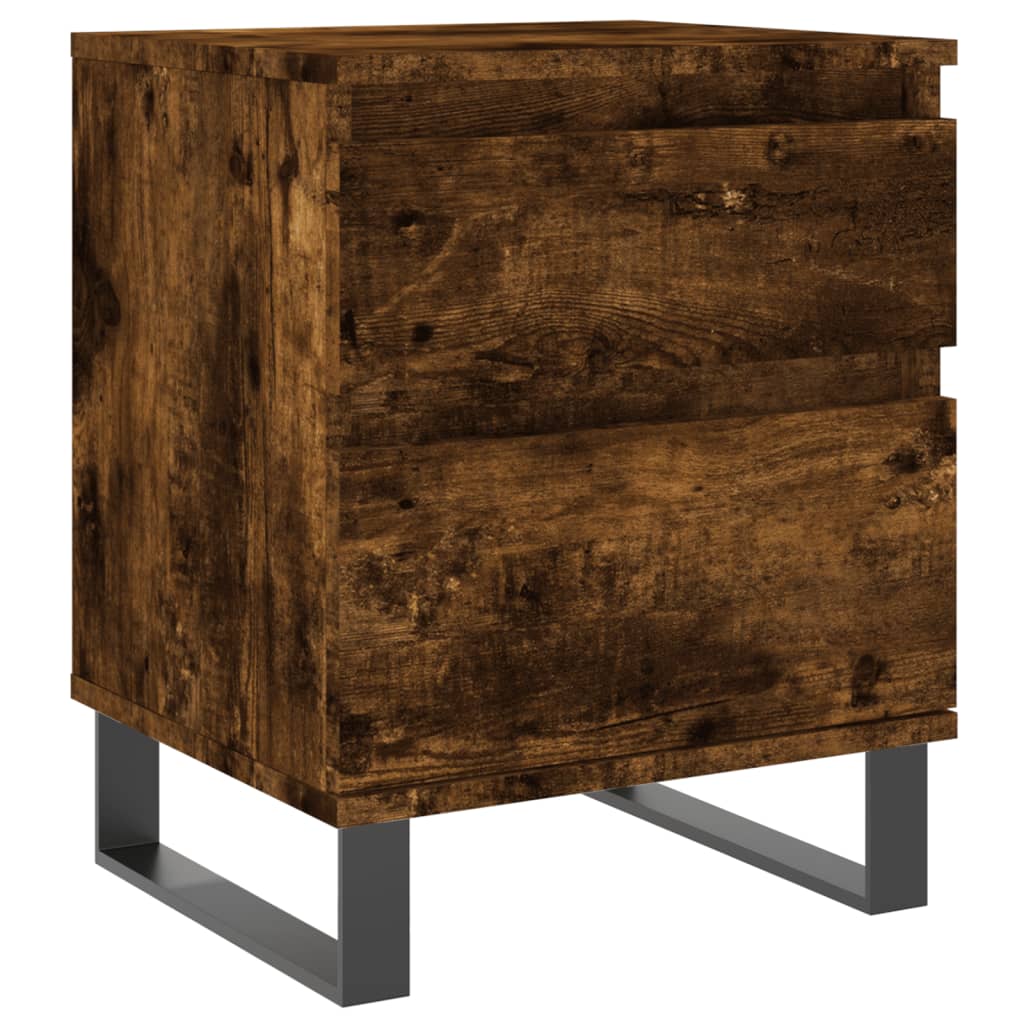 Noćni ormarići 2 kom boja hrasta 40x35x50 cm konstruirano drvo
