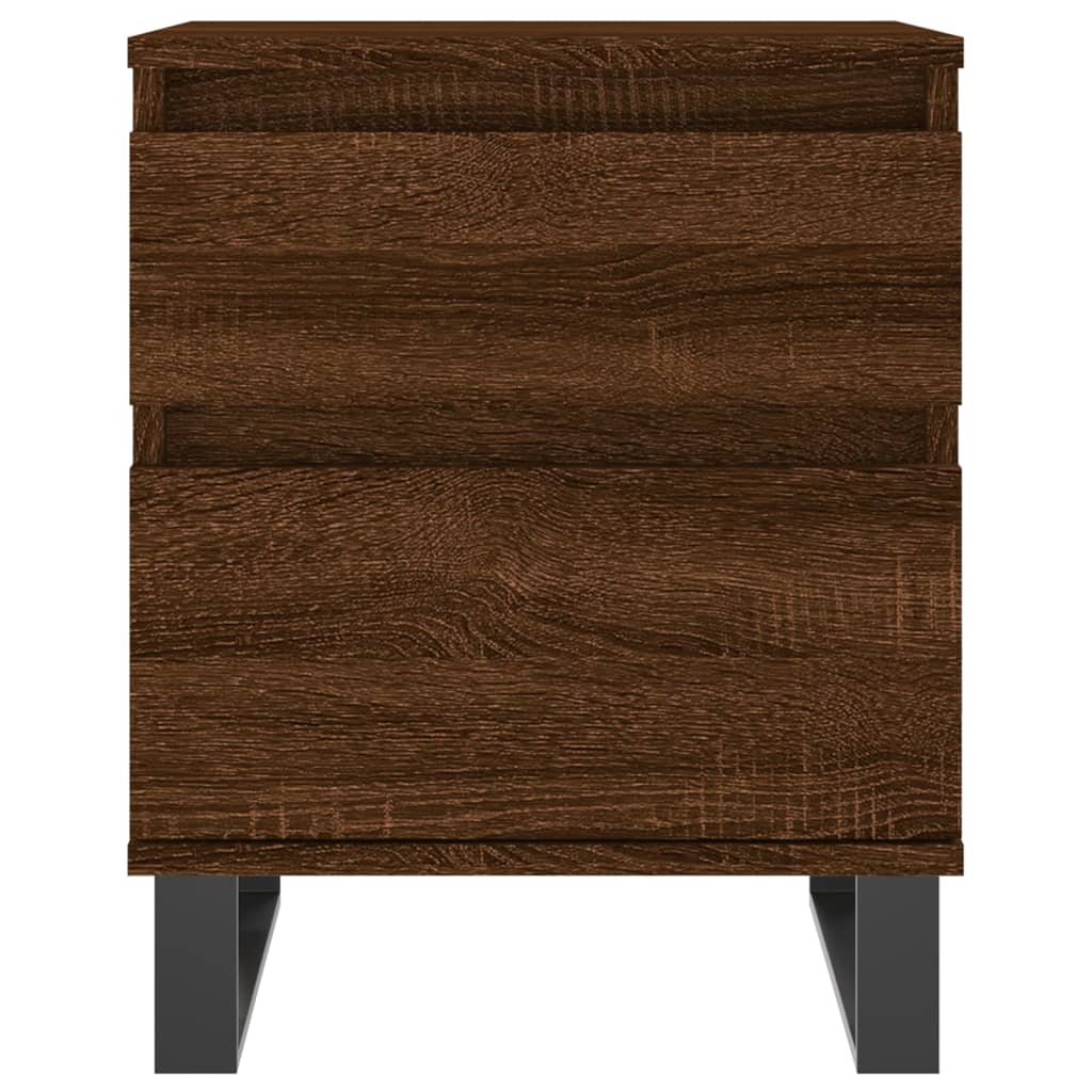 Noćni ormarići 2 kom boja hrasta 40x35x50 cm konstruirano drvo