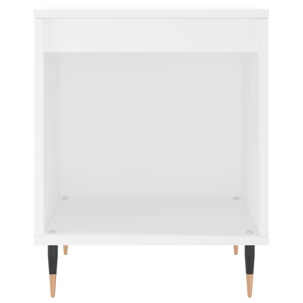 Noćni ormarići 2 kom bijeli 40 x 35 x 50 cm konstruirano drvo