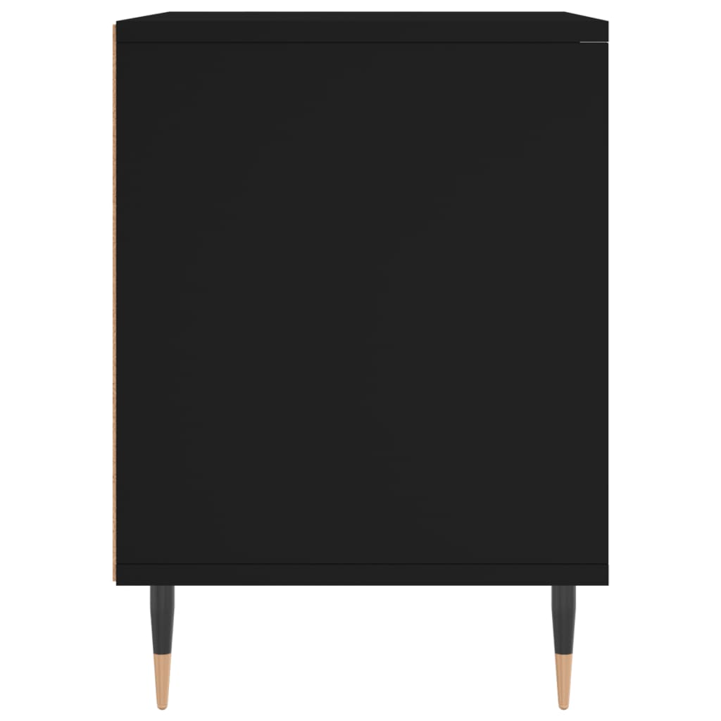 Noćni ormarići 2 kom crni 40x35x50 cm od konstruiranog drva