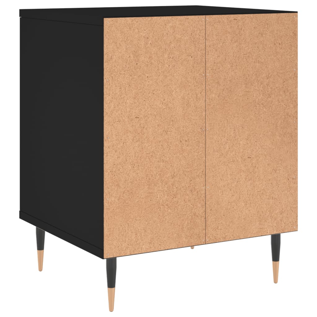 Noćni ormarići 2 kom crni 40x35x50 cm od konstruiranog drva