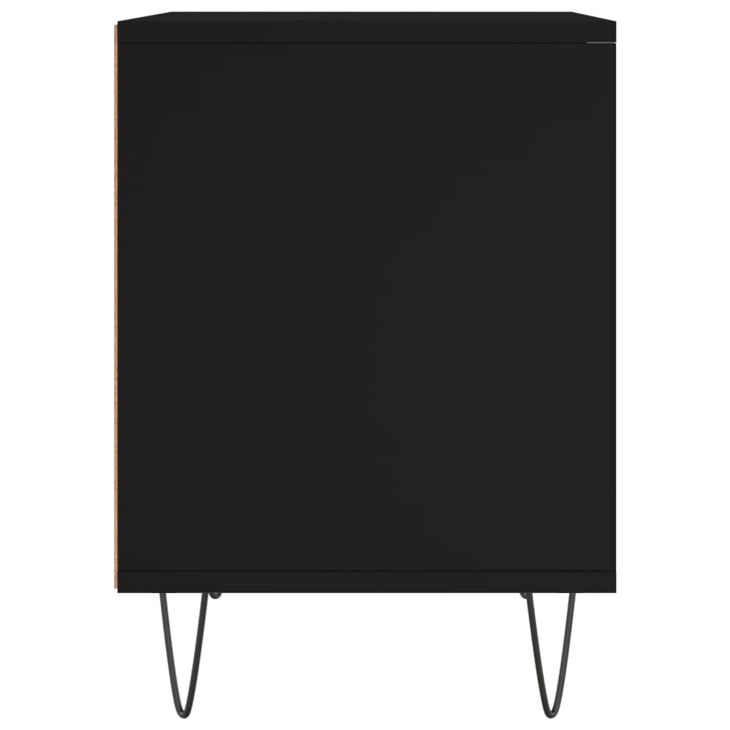 Noćni ormarići 2 kom crni 40x35x50 cm od konstruiranog drva