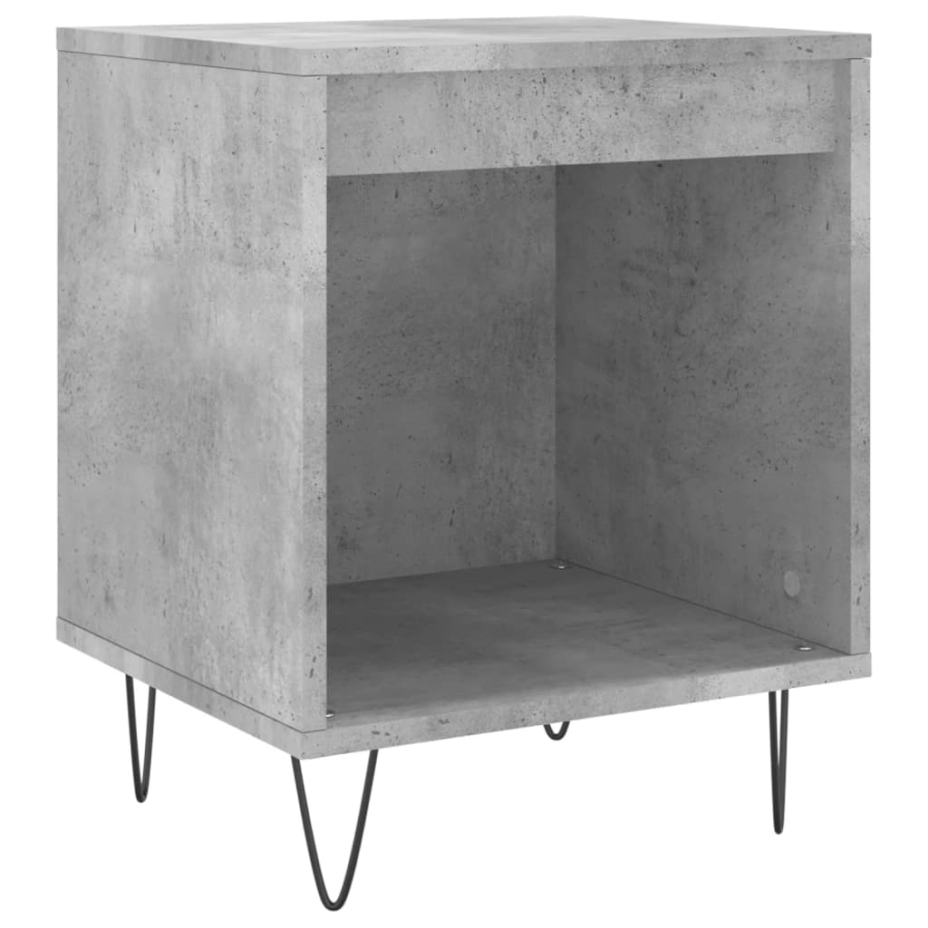 Noćni ormarići 2 kom boja betona 40x35x50 cm konstruirano drvo