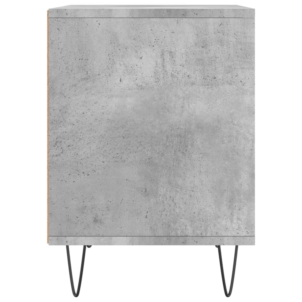 Noćni ormarići 2 kom boja betona 40x35x50 cm konstruirano drvo